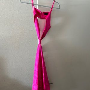 Let’s Run Away Hot Pink Mini Dress